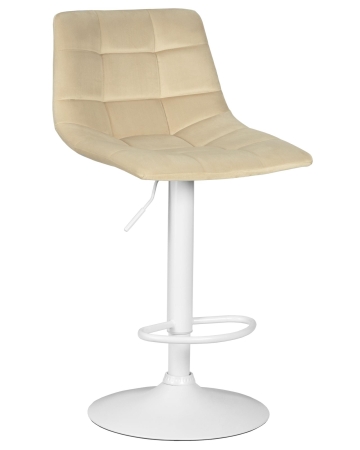 Набор 2 шт Стул барный TAILOR WHITE, бежевый велюр (MJ9-10)