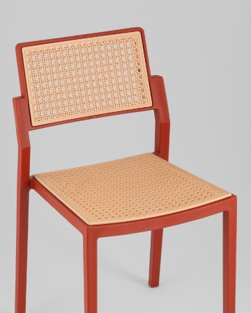 Стул пластиковый Milto красный