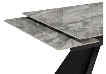 Керамический стол Ливи 140(200)х80х78 оробико, черный