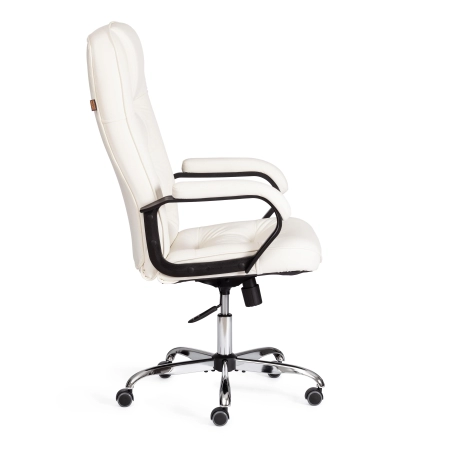 Кресло СН9944 экокожа и металл, белый и хромированный