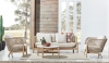 Комплект деревянной плетеной мебели Tagliamento Talara LOUNGE2 светлое дерево