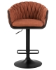 Стул барный LEON оранжевая ткань LAR 275-27