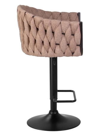 Стул барный LEON коричневая ткань LAR 275-3
