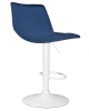 Набор 2 шт Стул барный TAILOR WHITE, синий велюр (MJ9-117)