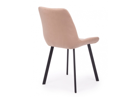 Стул на металлокаркасе Челси П бежевый (zd 210) / черный