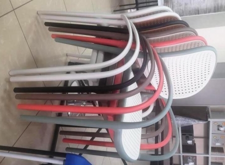 Кресло N-70 цвет белый с бежевой сеткой