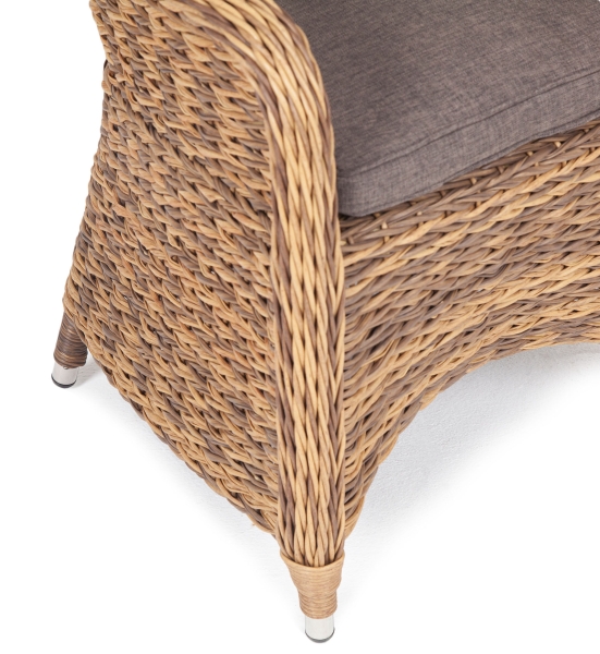 "Равенна" плетеное кресло из искусственного ротанга (гиацинт), соломенный