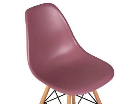 Стул обеденный DSW ножки светлый бук, пыльная роза NX-P-11