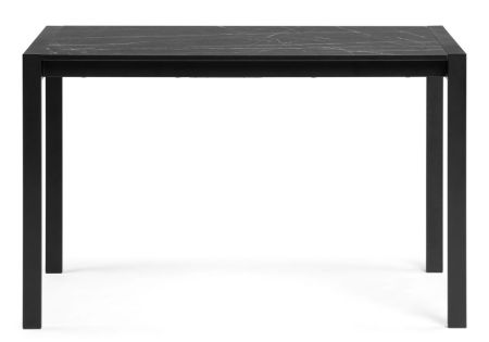 Стол деревянный Центавр мрамор черный матовый