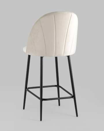 Стул полубарный Логан SN велюр бежевый