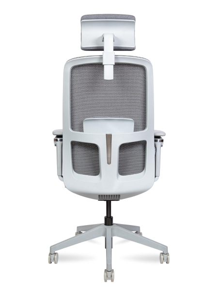 Кресло офисное Altai SL 6D серый, ткань и пластик, мягкое сиденье, с подлокотниками