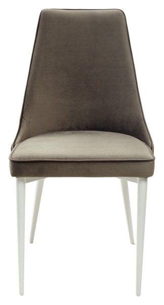 Стул NEPAL-P графит #14 велюр, белый каркас