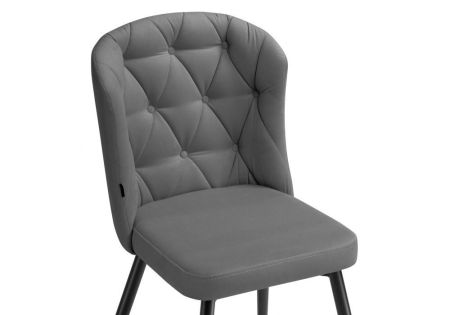 Стул Алиссум велюр velutto 12, черный