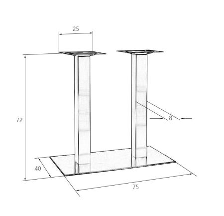 Подстолье обеденное EVAN WIDE