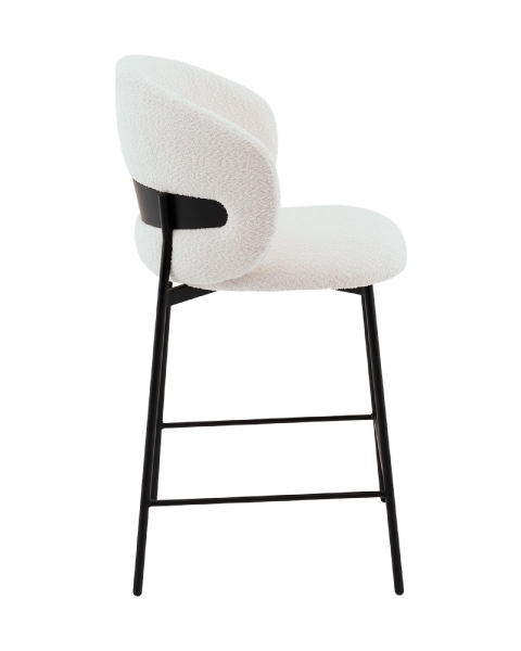 Стул полубарный Блейз букле белый