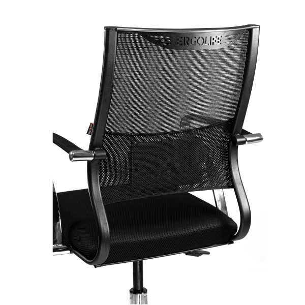 Кресло ErgoLife Sit Air M3-290K пиастра, стальное хромированное основание с овальным сечением лучей