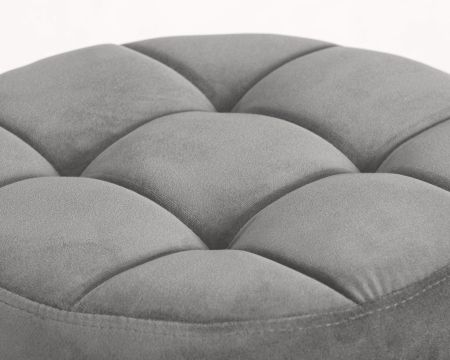 Табурет барный BRUNO черный серый велюр MJ9-75