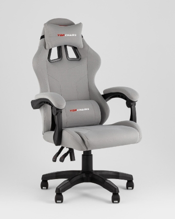 Кресло спортивное TopChairs Druid серый ткань