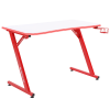 Стол компьютерный GAMELAB Monolith White&Red
