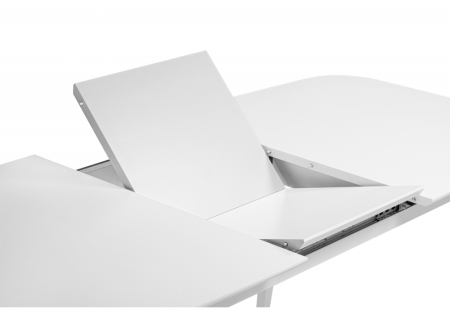 Стол деревянный Адель 145(190)x80 белый матовый