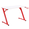 Стол компьютерный GAMELAB Monolith White&Red