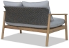 Диван деревянный двухместный с подушками Tagliamento Freeport