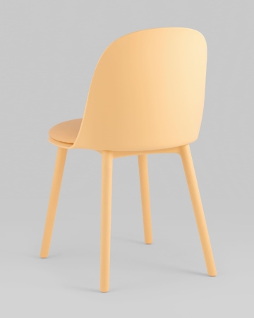 Стул Fog с подушкой пластик желтый