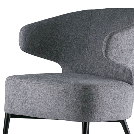 Кресло Робби букле темно-серый MOSS 996