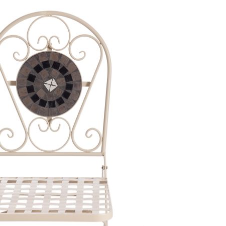 Стул Secret de Maison VICENZA (mod. PL08-7451RV) металл, 36*35*91 см, белый, плитка калейдоскоп