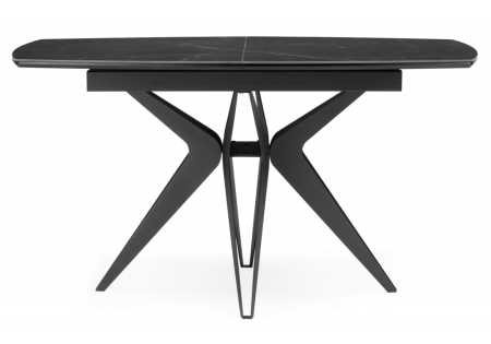 Керамический стол Риполь 160(205)х89 черный мрамор shakespeare black, черный