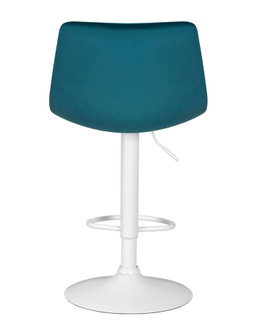 Набор 2 шт Стул барный TAILOR WHITE, морской волны велюр (MJ9-99)