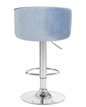 Стул барный DARCY серо-голубой велюр 1922-6
