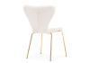 Стул Solo white, gold