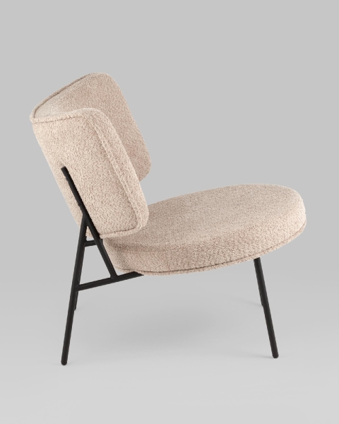 Кресло District Lounge букле капучино