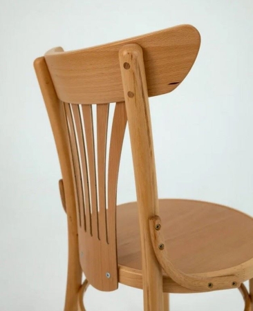 Деревянный стул венский Uranus натуральный с твердым сиденьем