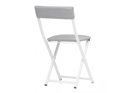 Стул на металлокаркасе Elevis светло-серый, белый