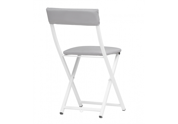Стул на металлокаркасе Elevis светло-серый, белый