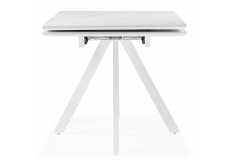 Керамический стол Вилли 140(200)х80 белый мрамор, белый