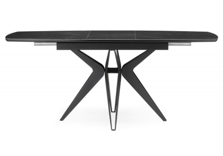 Керамический стол Риполь 160(205)х89 черный мрамор shakespeare black, черный