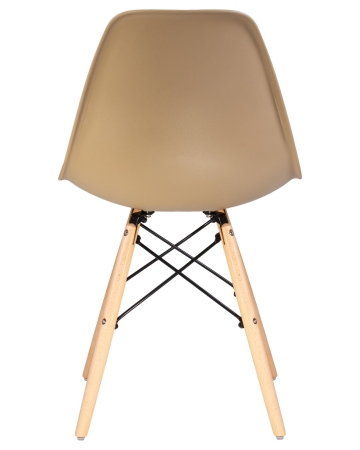 Набор 4 шт Стул обеденный DSW, ножки светлый бук бежевый (GR-03)