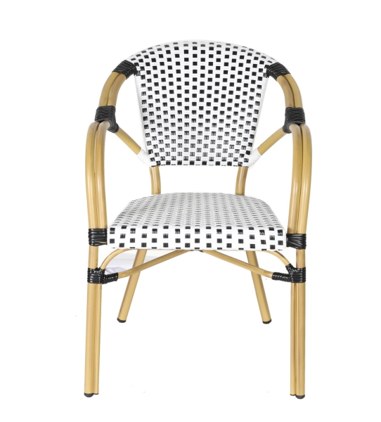 "Кабри" плетеный стул из искусственного ротанга, черный