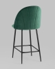 Стул полубарный Логан SN велюр зелёный