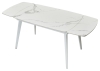 Стол ELIOT 120 GLOSS STATUARIO WHITE SINTERED STONE, WHITE