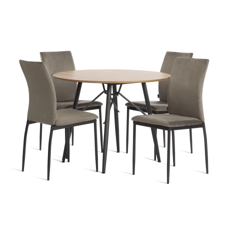 Стул CAPRI (mod. BC565-DC) серый, черный Стул CAPRI (mod. BC565-DC) серый, черный