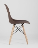 Стул Eames Style DSW коричневый x4 (разборный каркас)