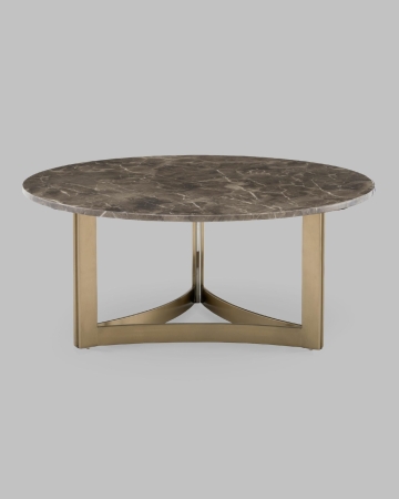 Журнальный столик Кассия 90*90 см темная керамика