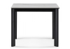 Керамический стол Кина 90(130)х65х76 белый, черный