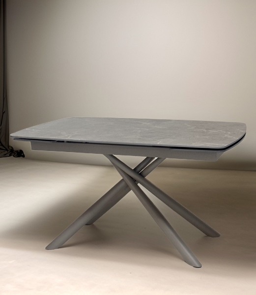 Стол RIVOLI 140 MATT LATTE STONE SOLID CERAMIC, TAUPE