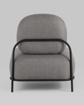 Кресло Стоун рогожка серый