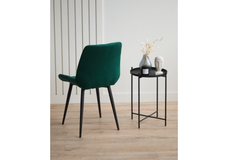 Стул на металлокаркасе Челси 360 К зеленый (zd 667), черный np